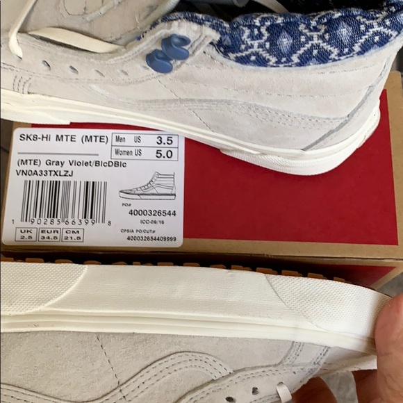 VANS SK8-Hi Mte Grey Violet/BlcDBlc WMNS - Picture 6 of 16